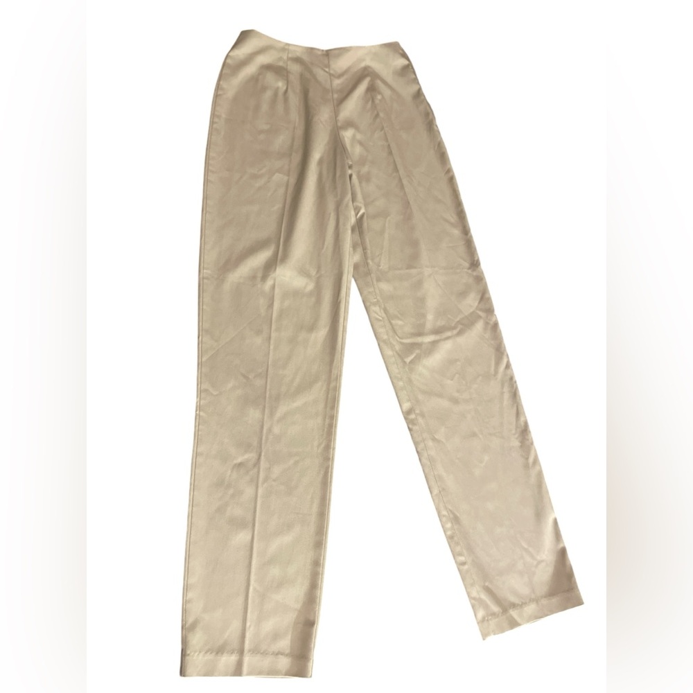 Tribeca Studio Women’s Size 6 Long Khaki Straight Leg Dress Pants